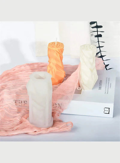 Irregular Geometric Pillars Silicone Candle Mould | SB-SCM-DYF7007 (MOQ 12 PCS) (AED)