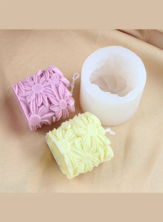 3D SunFlower Silicone Candle Mould | Soap, Wax Mould | SB-SCM-DYF7527 (MOQ 12 PCS) (AMD)
