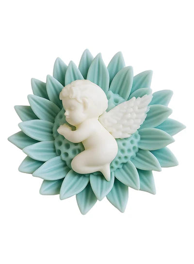 3D SunFlower Sleeping Baby Angel Silicone Candle Mould | Soap, Wax Mould | SB-SCM-DYF7648 (MOQ 12 PCS) (AED)