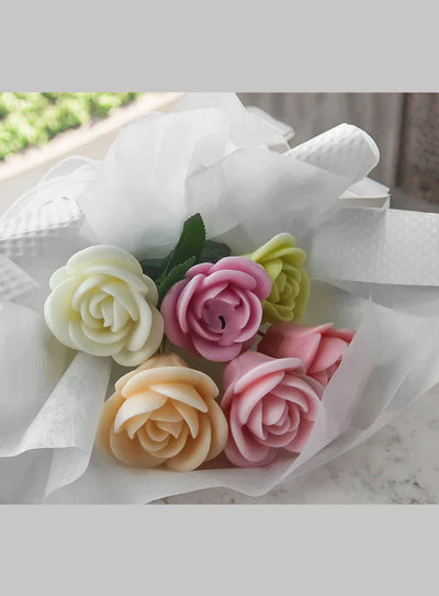 3D Rose Flower Silicone Candle Mould | Soap, Wax Mould | SB-SCM-DYF7610  (MOQ 12 PCS) (AID)