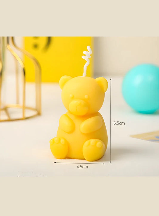 3D Big Sitting Bear Silicone Candle Mould | Soap, Wax Mould | 8x7cm | SB-SCM-DYF6734 (MOQ 12 PCS) (ALD)
