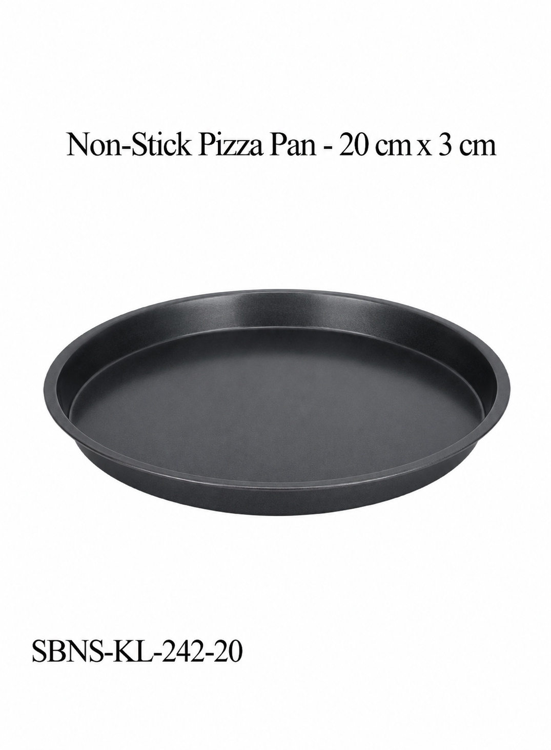 NONSTICK PIZZA PAN 20 X 3cm SBNS-KL-242-20 (MOQ 12 PCS) (OD)