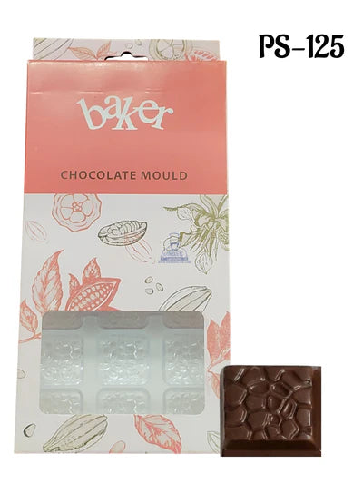 Regular Bakers 21-Cavity Polycarbonate Honeycomb Square Chocolate Mold |SBPS-125|1 Piece  (MOQ 12 PCS) (ADD)