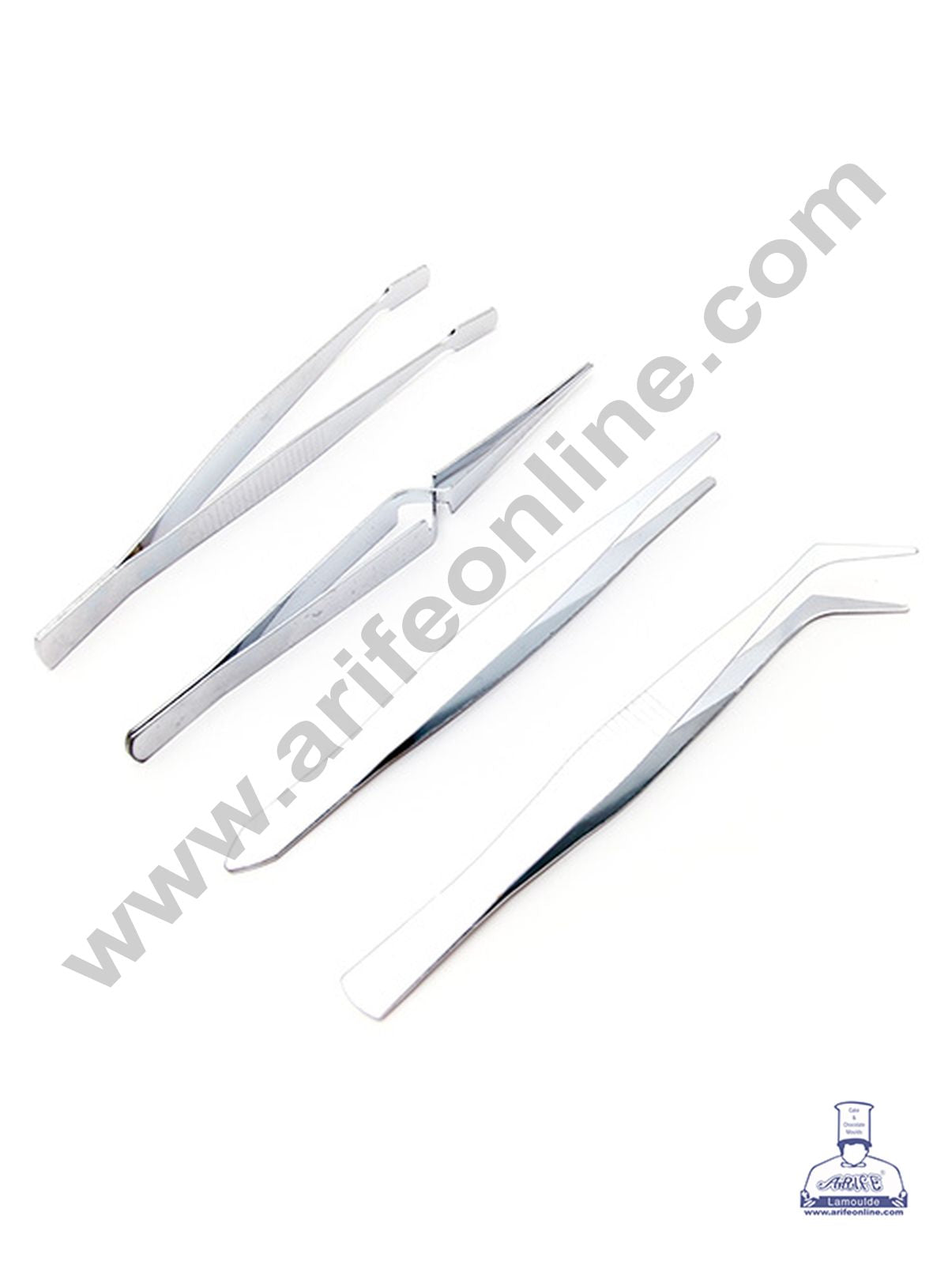 Cake Decor 4 Piece Stainless Steel Tweezers Set Baking Tool And Accessories SBDT-3523