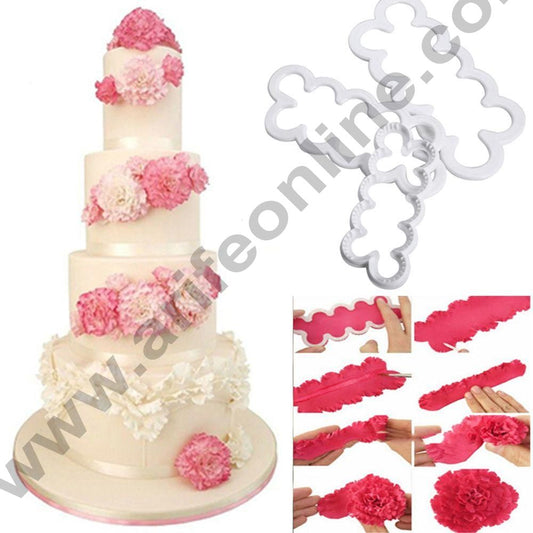 3pcs Easiest Carnation Cutters Fondant Tools (MOQ 12 PCS) (IE)