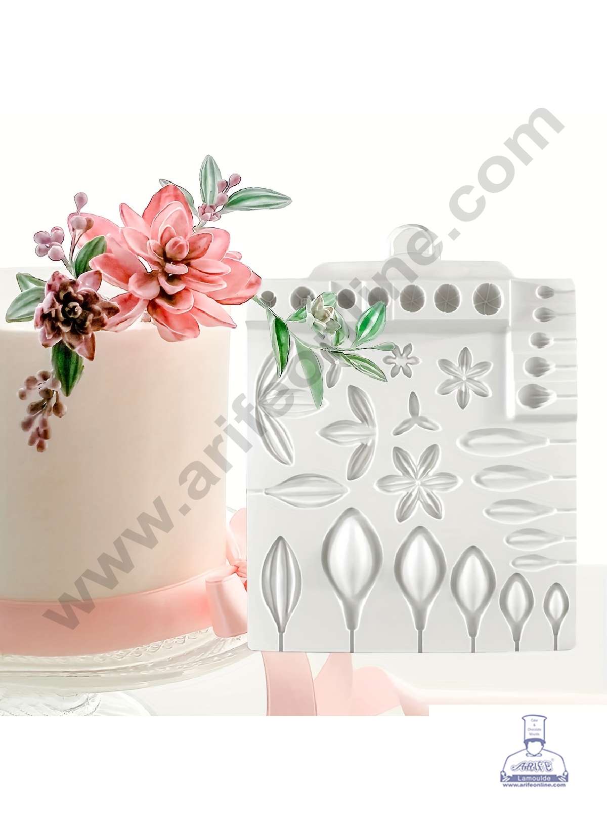 Silicon 31 Cavity Succulents Flower, Petal, Leaf Silicon Chocolate Mould Jelly Mould SBCM-DYF7276    B785    (MOQ 12 PCS) (ADD)