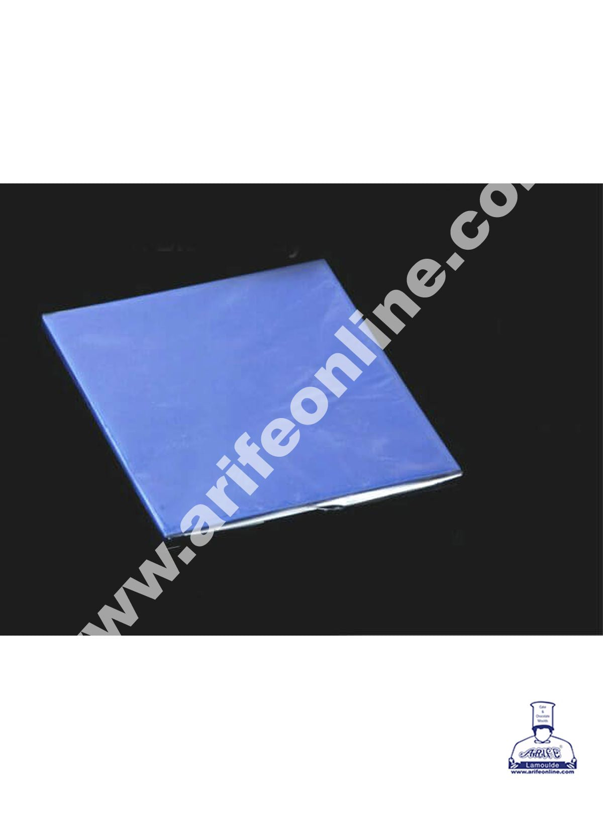 Cake Decor Metallic Plastic Chocolate Wrapper, Dark Blue