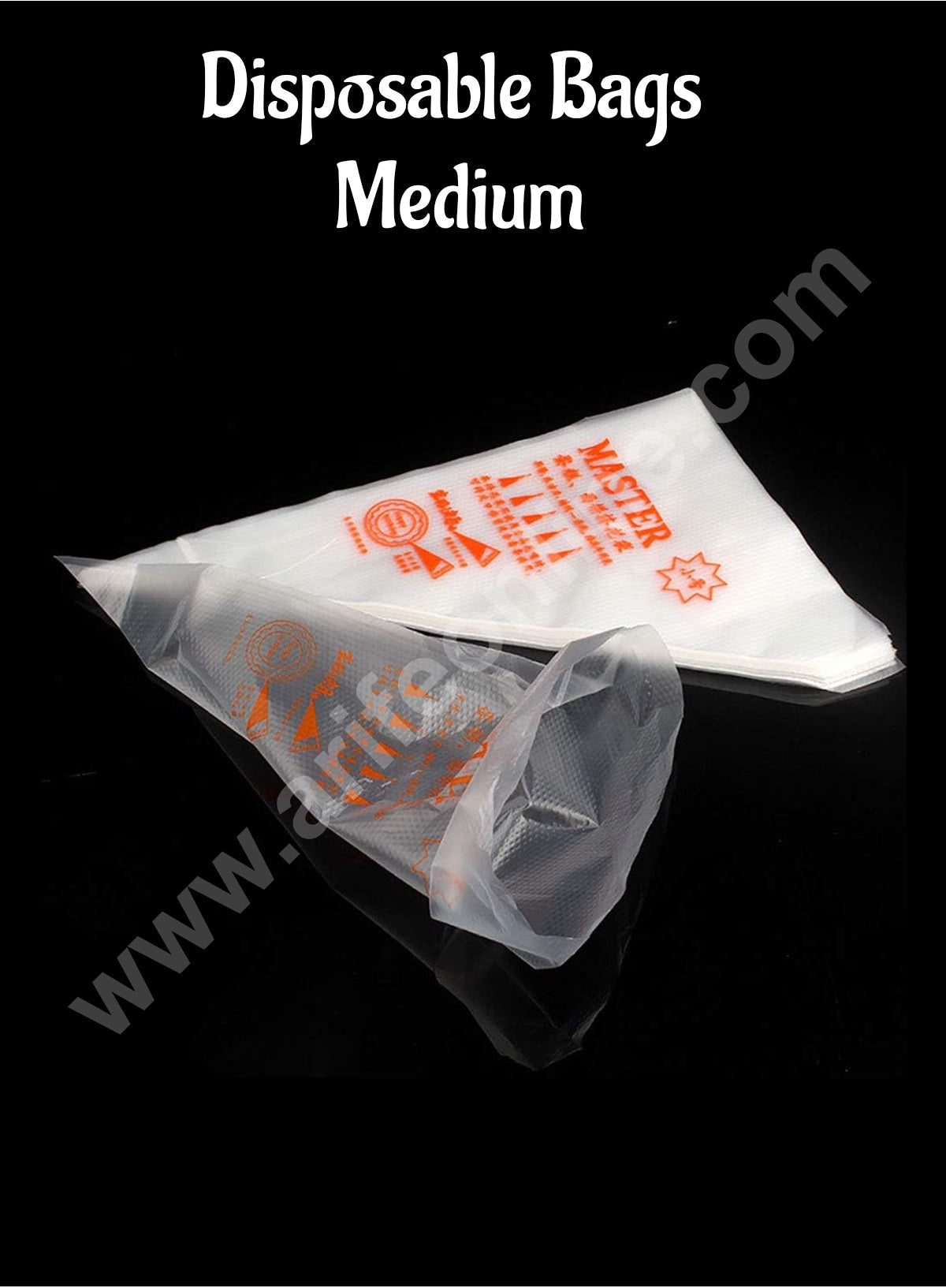 Food Grade Disposable Icing Piping Bags for Cream Frosting Cakes and Cookies Decoration - Medium (MOQ 100 PCS)