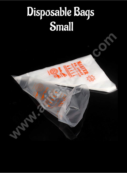 Food Grade Disposable Icing Piping Bags for Cream Frosting Cakes and Cookies Decoration - Small  (MOQ 100 PCS)