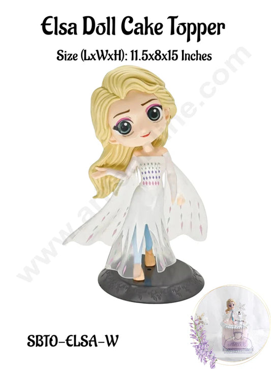 1 PC Disney Frozen Queen Elsa Doll Water Queen Princess | Doll Cake Topper | DIY Cake Decoration Accessories   SBTO-ELSA-W (MOQ 12 PCS)  (IE)