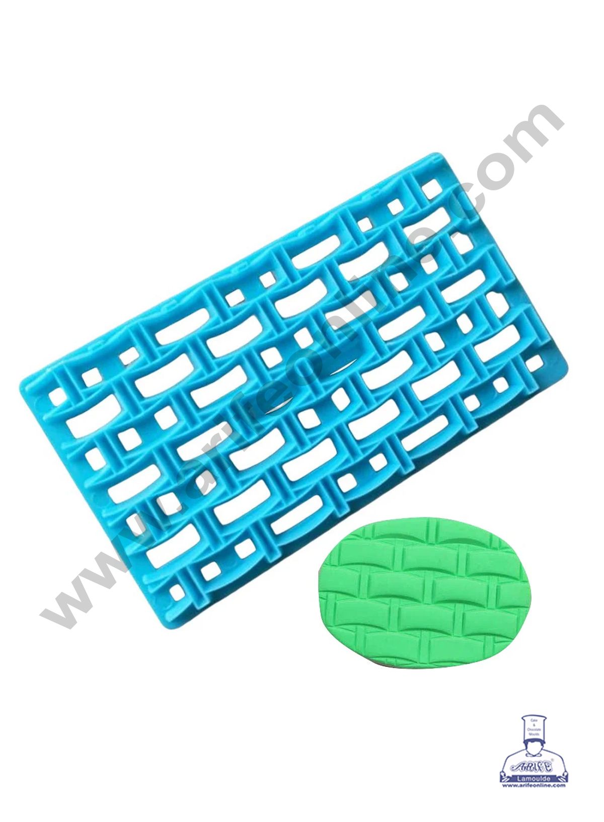 Plastic Brick Wall Shape Quilt Mold Embosser Fondant Quilt Mold For Cupcake  And Cake Decoration (SBB-9930-22) (MOQ 12 PCS)  (IE)