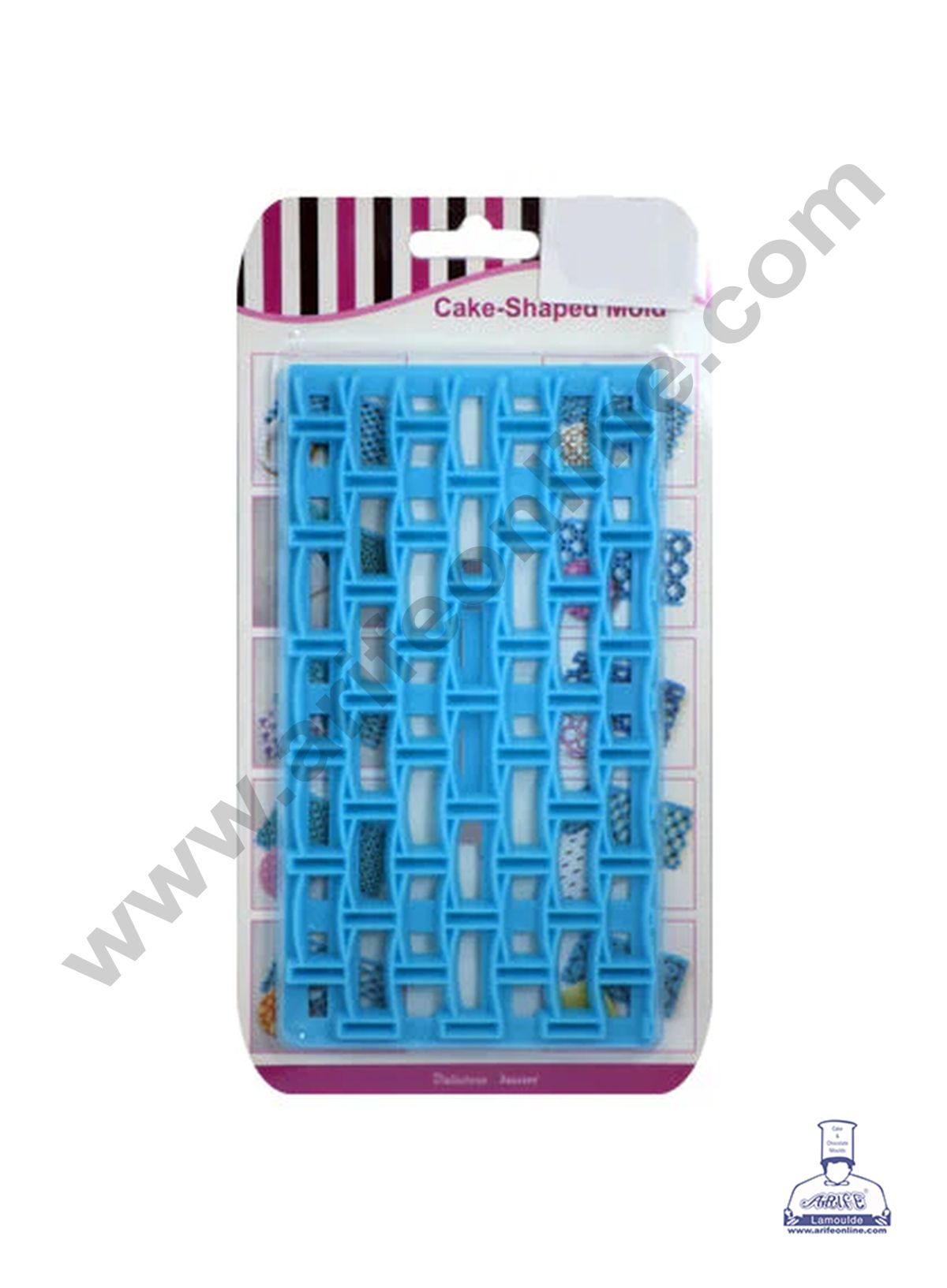 Plastic Brick Wall Shape Quilt Mold Embosser Fondant Quilt Mold For Cupcake  And Cake Decoration (SBB-9930-22) (MOQ 12 PCS)  (IE)