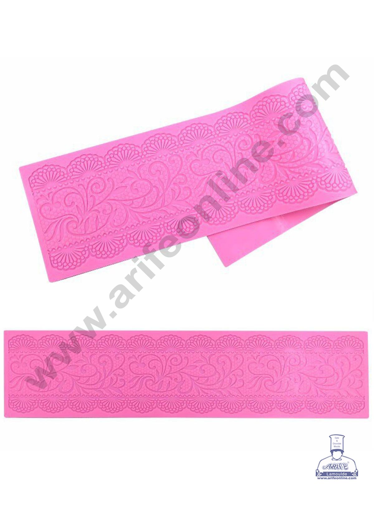 Cake Decor Silicone Cake Frame Design Lace Mould Fondant Cake Decorative Silicone Lace Mat Cake Baking Mat (SBLM-SM-2731)