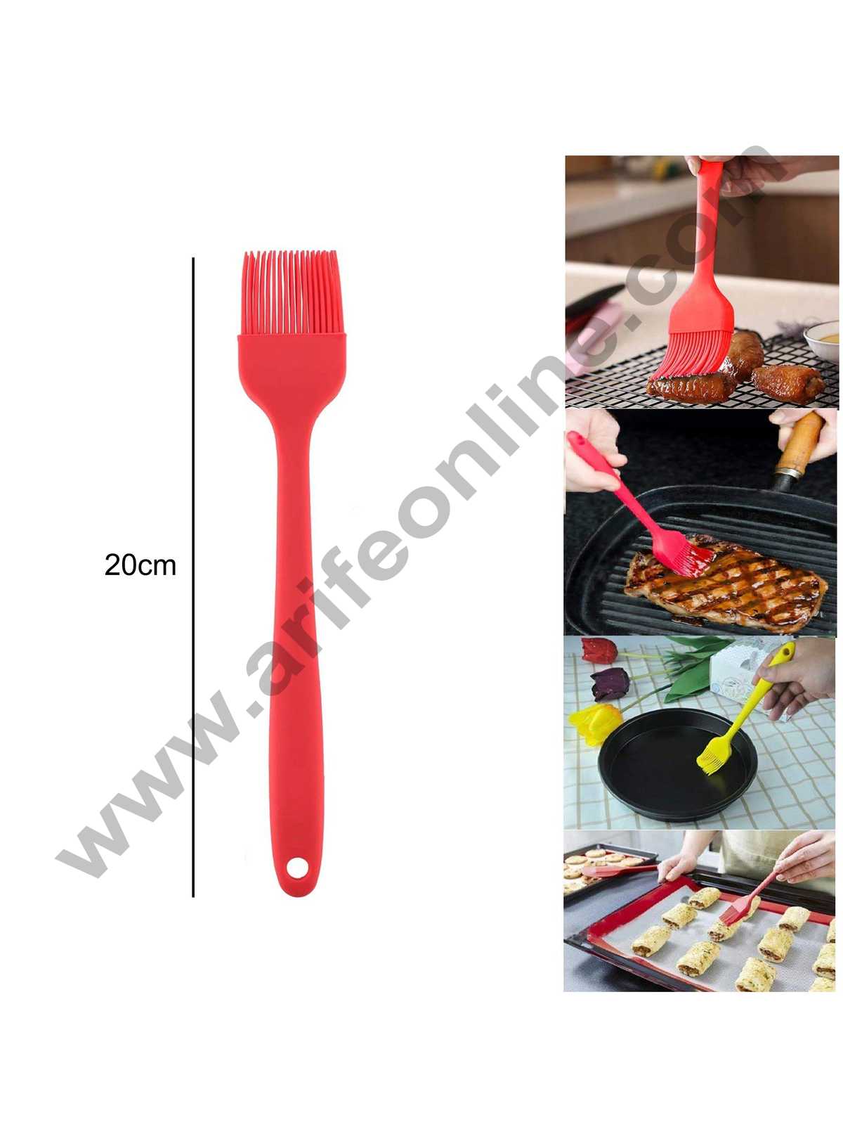 Cake Decor 1pc Full Silicone Brush Silicon Handle Small (20cm)