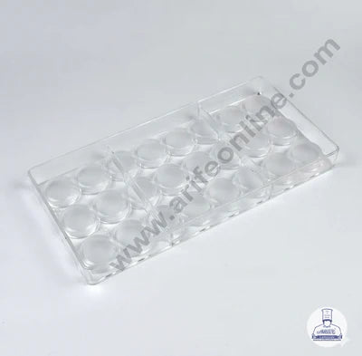 24 Cavity 6g/pieces Professional Oblate Shape for Candy Bonbons Polycarbonate Chocolate Mold │SB-2123│ (MOQ 12 PCS) (RRD)