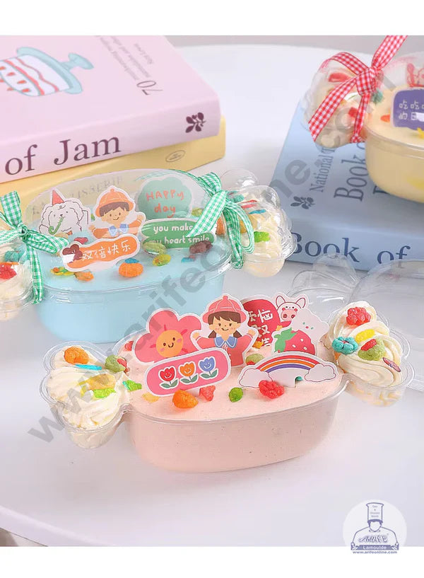 PVC Candy Shape Container With Lid Chocolate Box | Candy Box | Chocolate/Candy Packing Box | Gift Box   (MOQ 100 PCS) (AM)