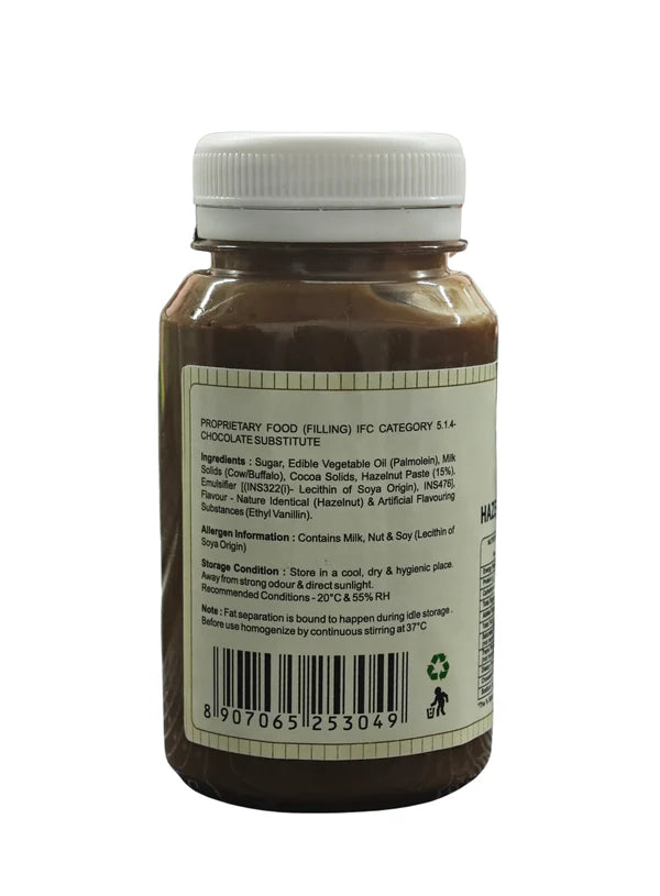 Chocoville Hazelnut Paste Filling (200gm) - Dessert decorating and topping - (SB-BV-HPF) (MOQ 12 PCS)