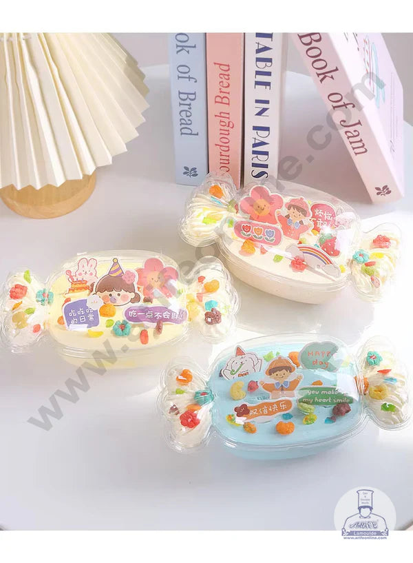 PVC Candy Shape Container With Lid Chocolate Box | Candy Box | Chocolate/Candy Packing Box | Gift Box   (MOQ 100 PCS) (AM)