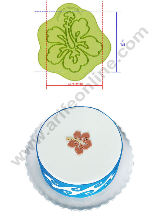 Silicone Hibiscus Medallion Pattern Impression Onlays Moulds