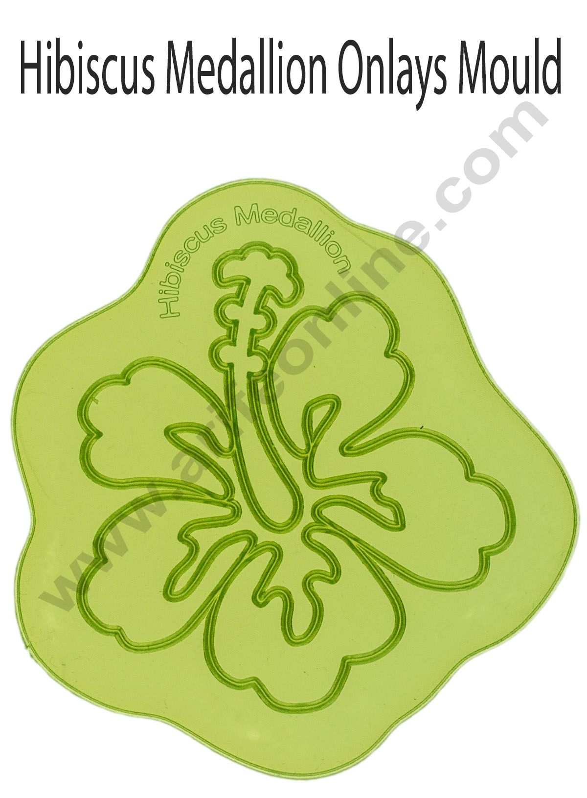 Silicone Hibiscus Medallion Pattern Impression Onlays Moulds