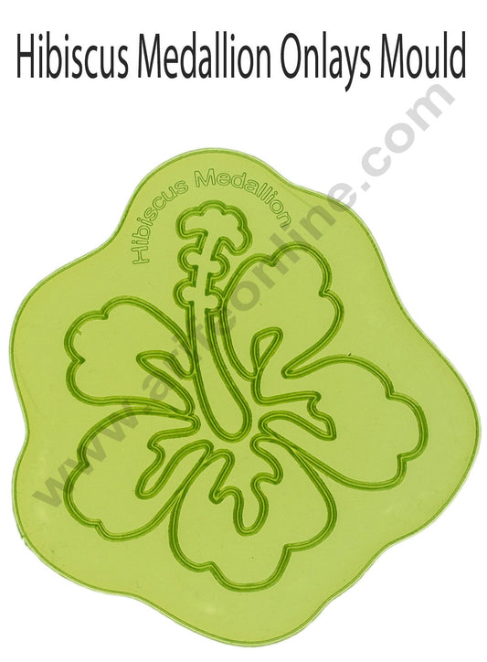 Silicone Hibiscus Medallion Pattern Impression Onlays Moulds
