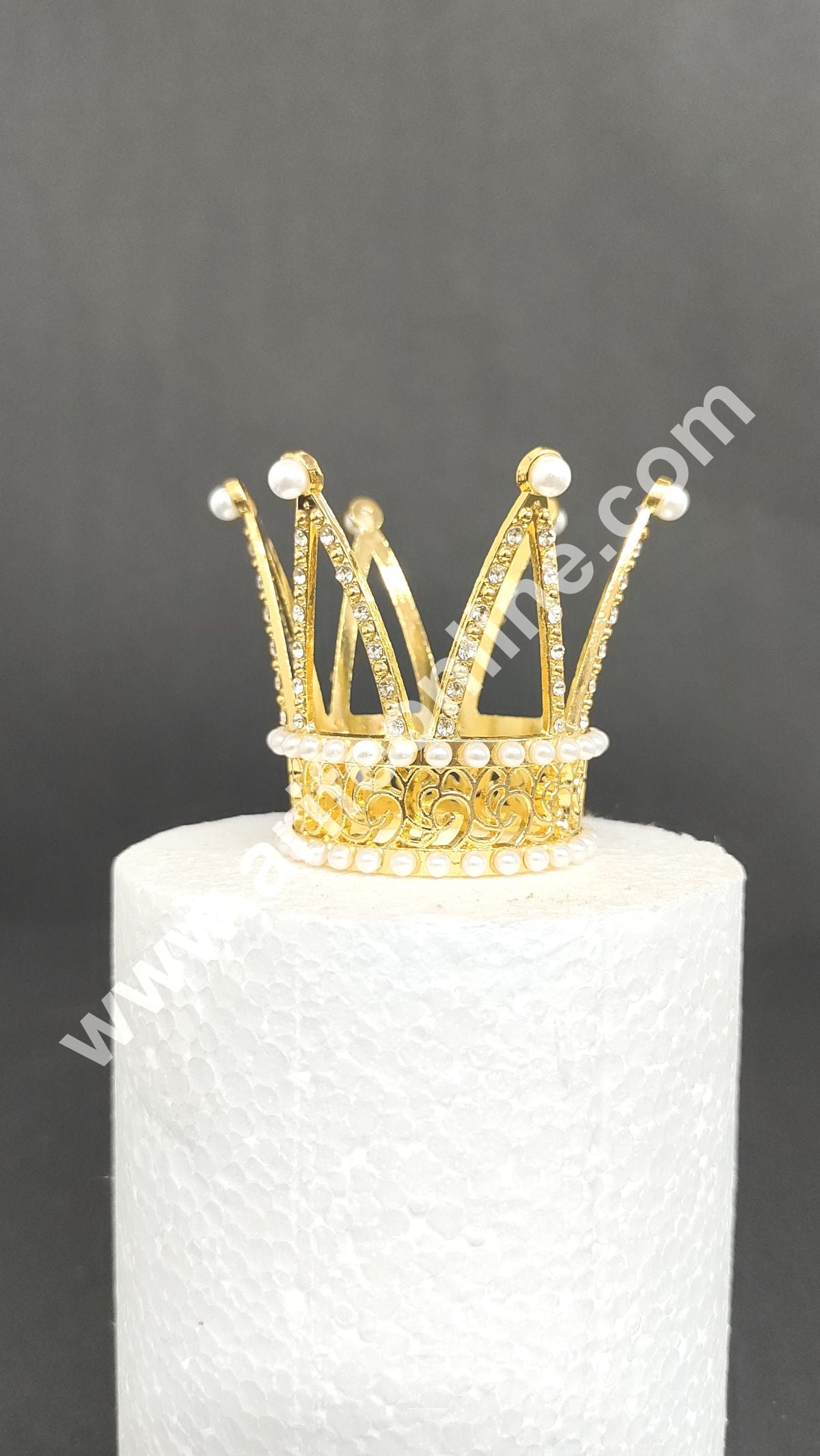 Birthday Cake Crown Chandelier Design Cake Topper Wedding, Cake Decoration For King, Queen, Prince & Princess Party Wedding Hair Accessories (MD)