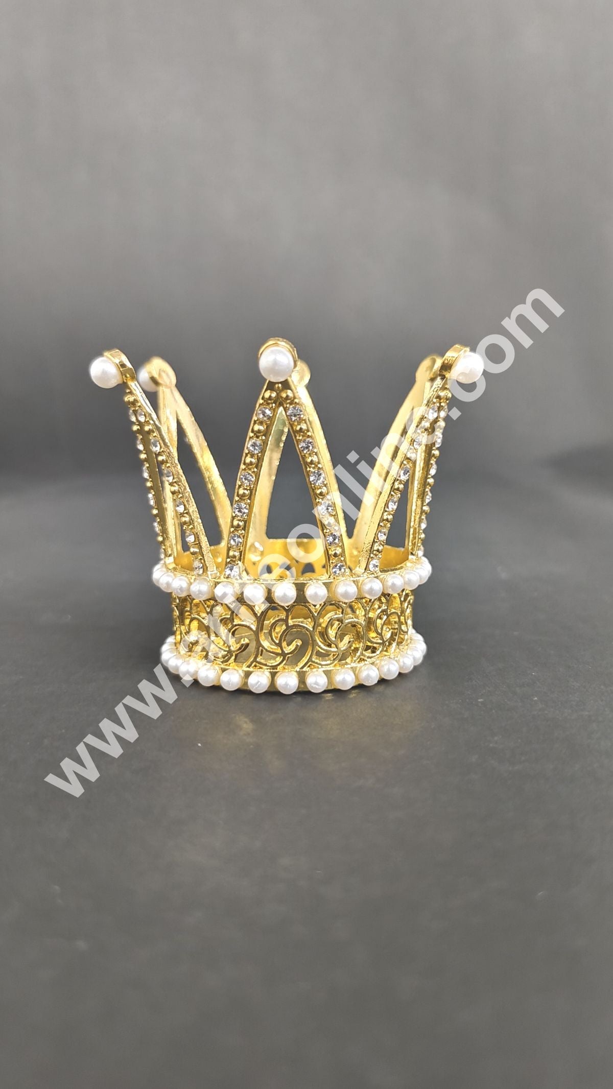 Birthday Cake Crown Chandelier Design Cake Topper Wedding, Cake Decoration For King, Queen, Prince & Princess Party Wedding Hair Accessories (MD)