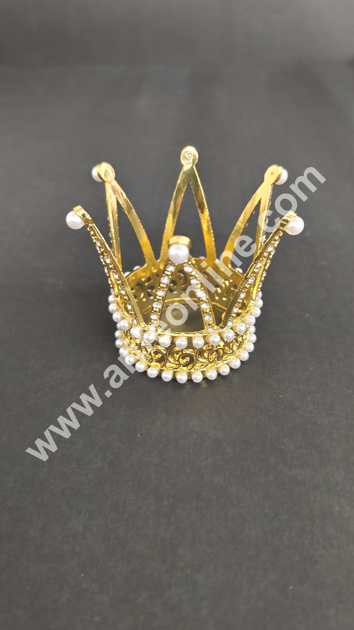 Birthday Cake Crown Chandelier Design Cake Topper Wedding, Cake Decoration For King, Queen, Prince & Princess Party Wedding Hair Accessories (MD)