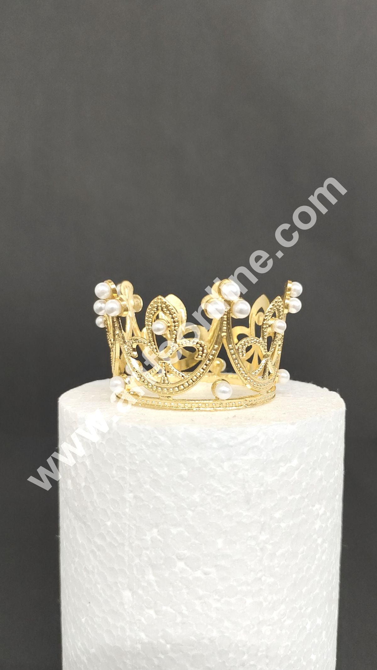 Birthday Cake Crown Chandelier Design Cake Topper Wedding, Cake Decoration For King, Queen, Prince & Princess Party Wedding Hair Accessories(SBMT-Cr-72-6)  (MOQ 12 PCS)  (EE)
