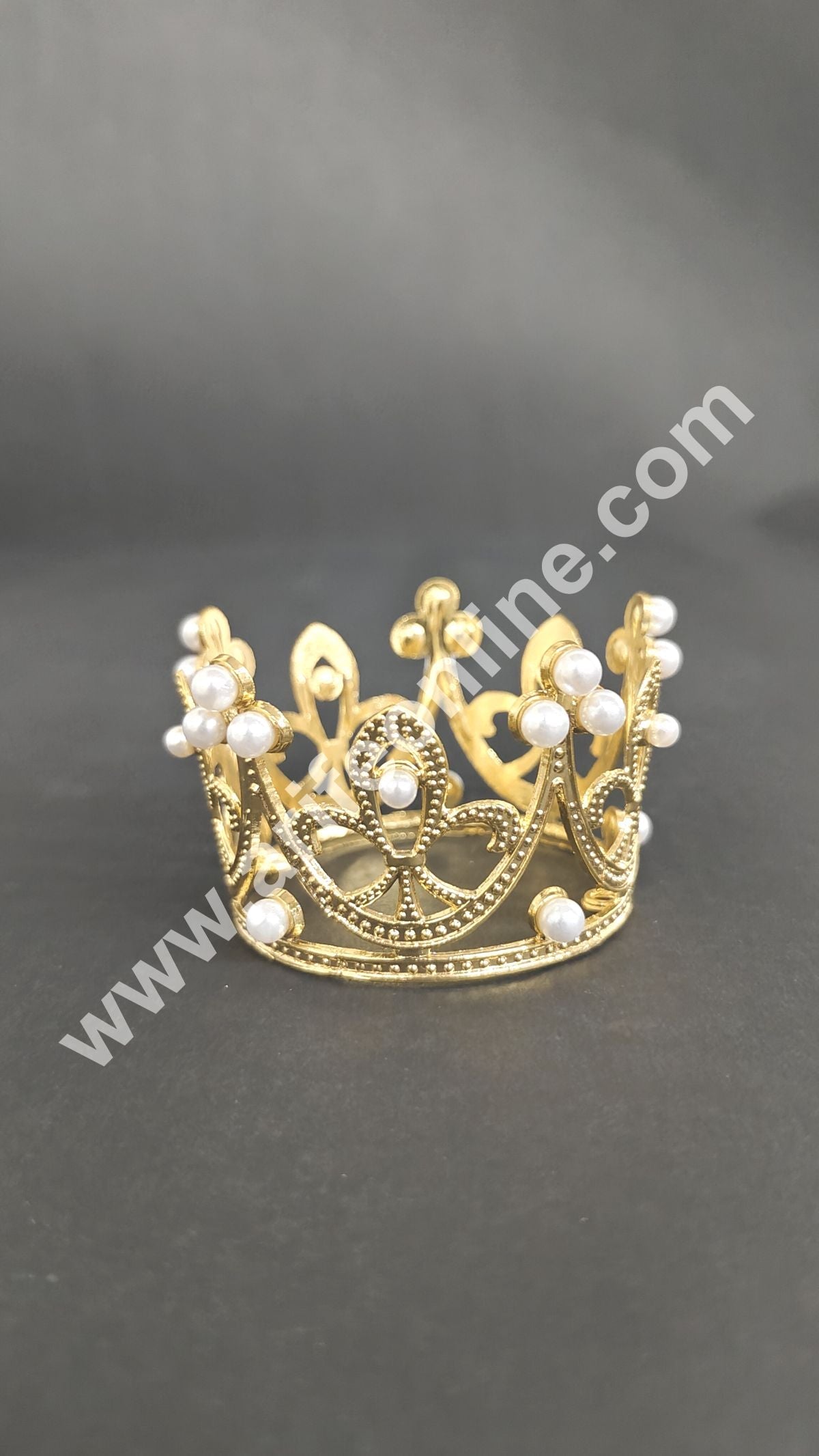 Birthday Cake Crown Chandelier Design Cake Topper Wedding, Cake Decoration For King, Queen, Prince & Princess Party Wedding Hair Accessories(SBMT-Cr-72-6)  (MOQ 12 PCS)  (EE)