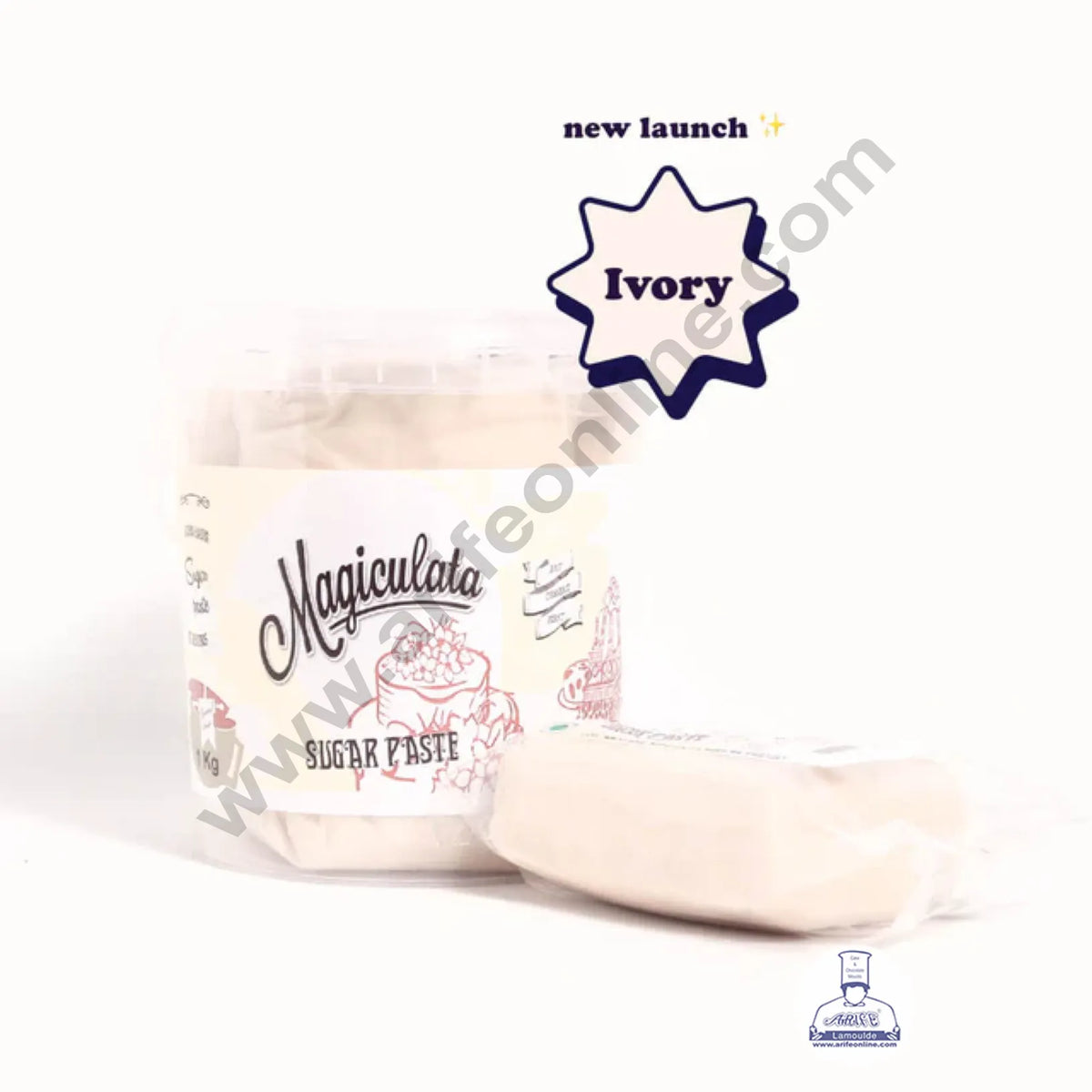 Magiculata Sugar Paste 1 Kg - Ivory (MOQ 6 KG ) (RLF)