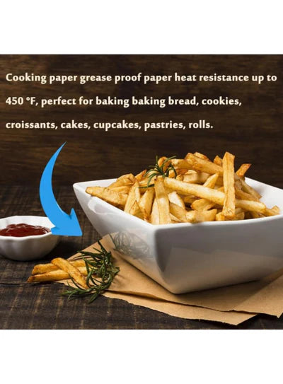 Kitchens Non Stick Parchment Paper Baking Paper Baking Oven Paper Baking & Cooking Paper 10 Meter - Brown (SBBP-30X10M) (EI)