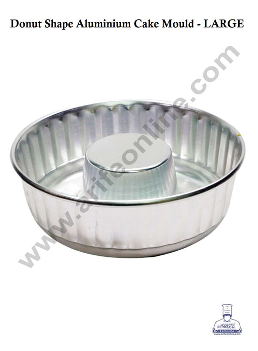 Donut Shape Aluminium Cake Mould - Large ( 22 x 7 cm ) (MOQ 12 PCS)