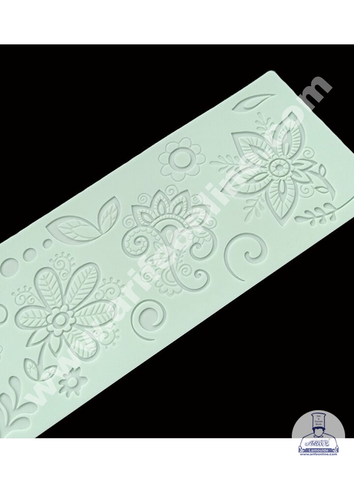 Cake Decor Silicone Cake Leave Lace Mould Fondant Cake Decorative Silicone Lace Mat Cake Baking Mat (SBLM-BM-433)