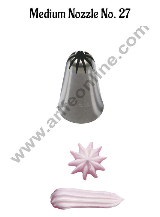 Medium Nozzle - No. 27 Closed Star Piping Nozzle (MOQ 50 PCS) (AM)
