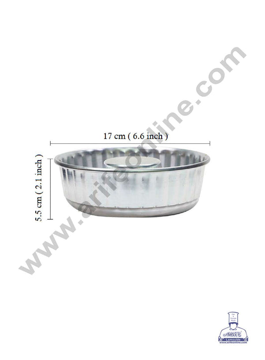 Donut Shape Aluminium Cake Mould - Medium ( 17 x 5.5 cm ) (MOQ 12 PCS)