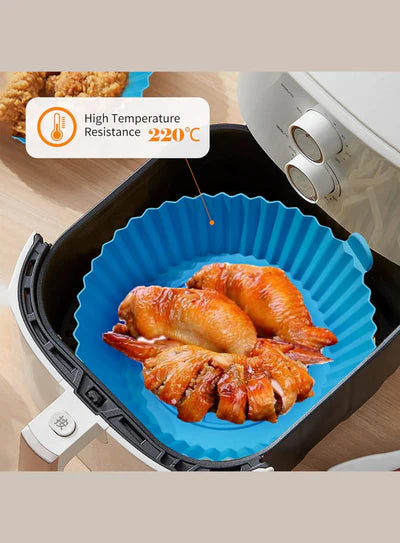 Air Fryer Silicone Liners | Round Non Stick Air Fryer Silicone Liners | 6.5 Inch (Big) (MOQ 12 PCS) (io)