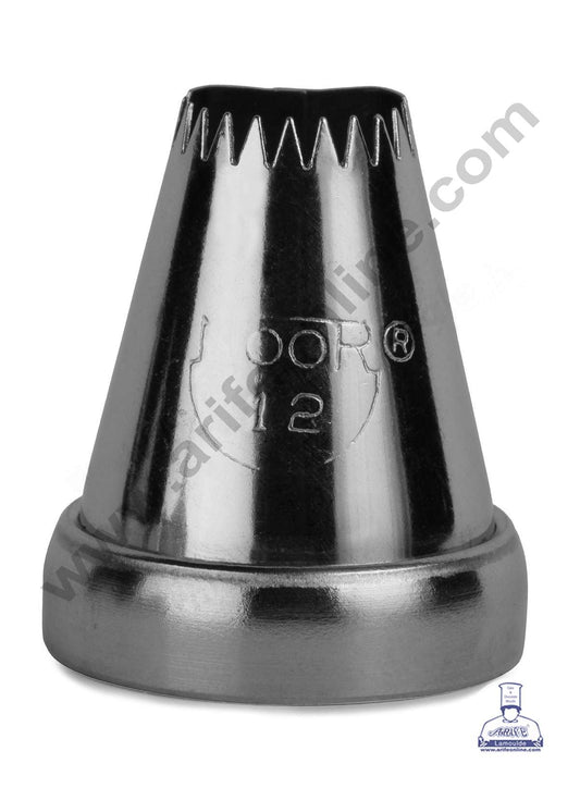 Small Noor Nozzle - No. 12 Shells Design Piping Nozzle with Collar Ring (MOQ 50 PCS)