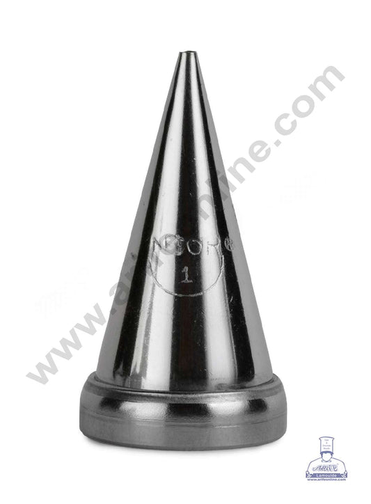Medium Noor Nozzle - No. 1 Round Tips Dots, Beads, lines Piping Nozzle (MOQ 50 PCS)