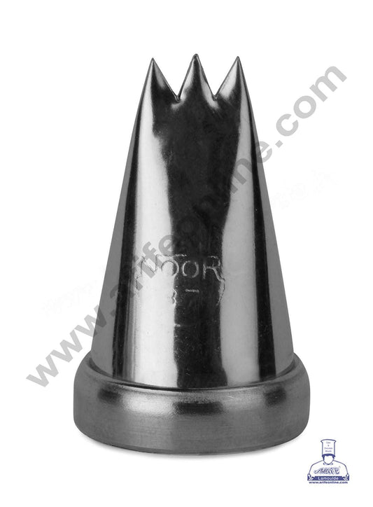 Medium Noor Nozzle - No. 37 Fancy Band Ribbon Design Piping Nozzle with Collar Ring (MOQ 50 PCS)