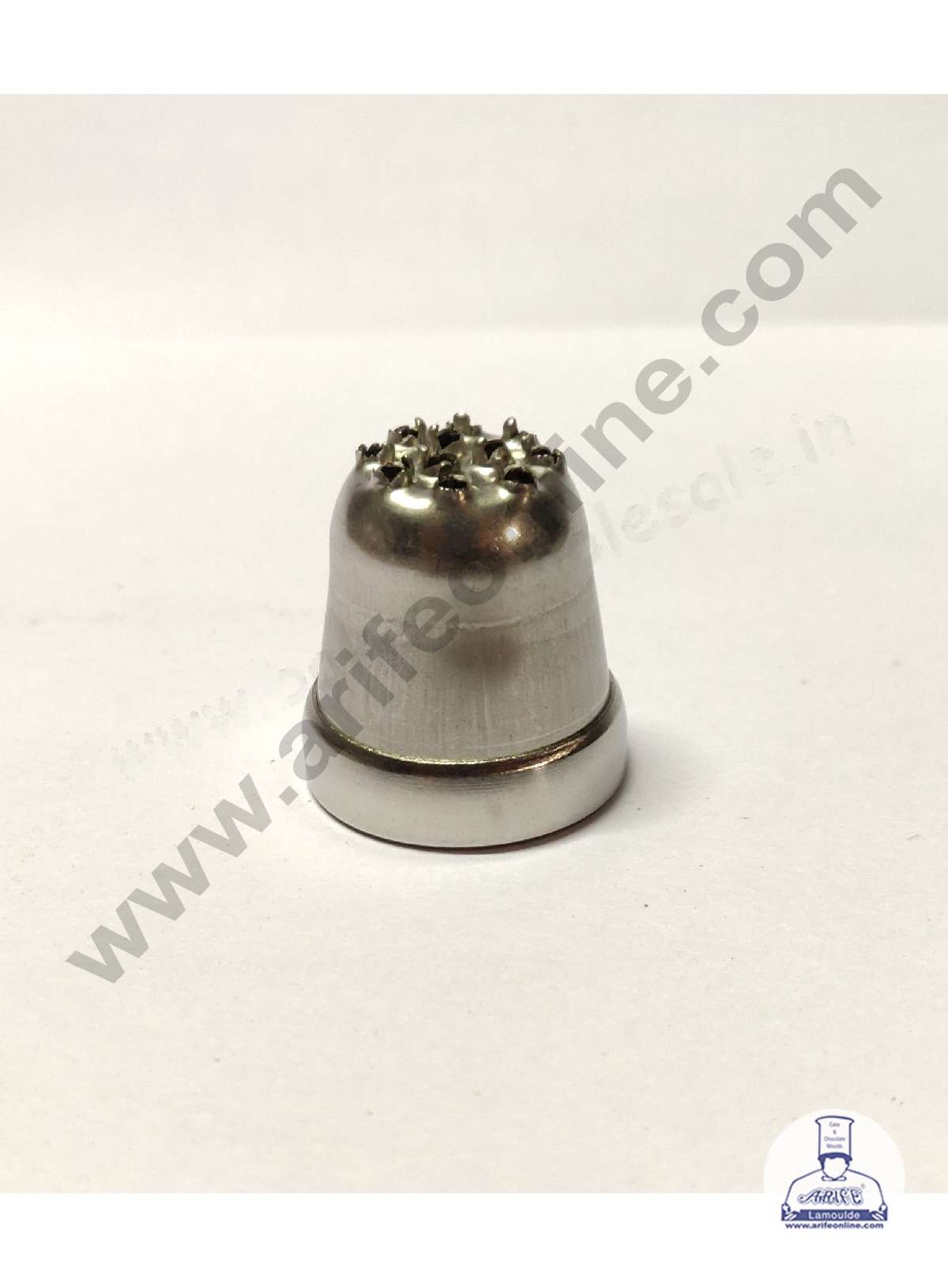 Small Noor Nozzle - No. 48 Grass | Hair Design Piping Nozzle with Collar Ring (MOQ 50 PCS)