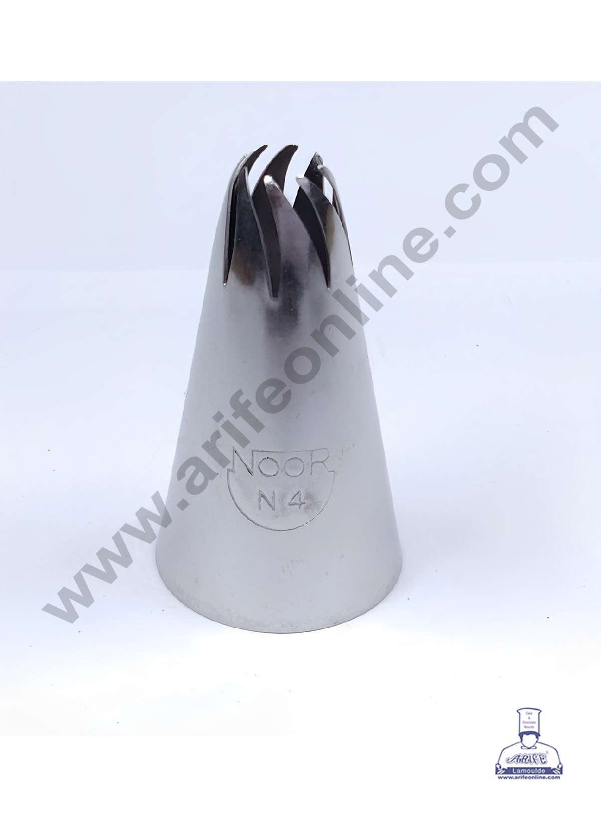 Medium Noor Nozzle - No. N4 Drop Flower Piping Nozzle (MOQ 50 PCS)