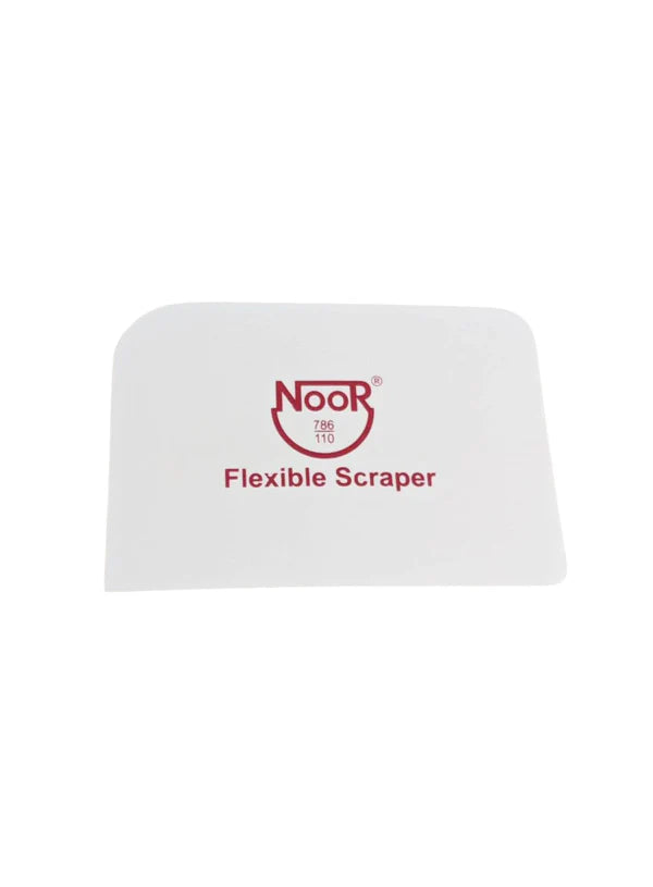 Noor Plastic Icing Scraper White (MOQ 12 PCS)