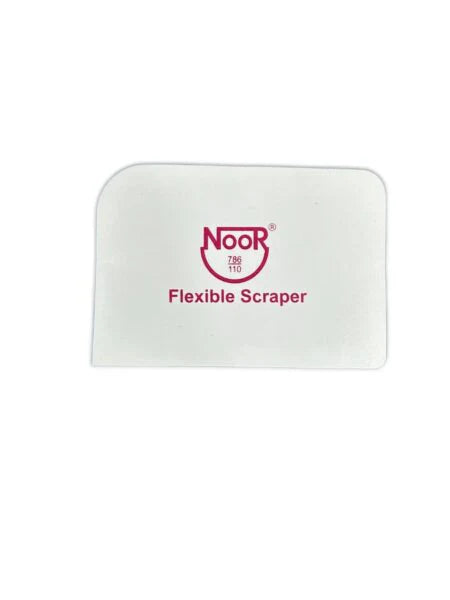 Noor Plastic Icing Scraper White (MOQ 12 PCS)