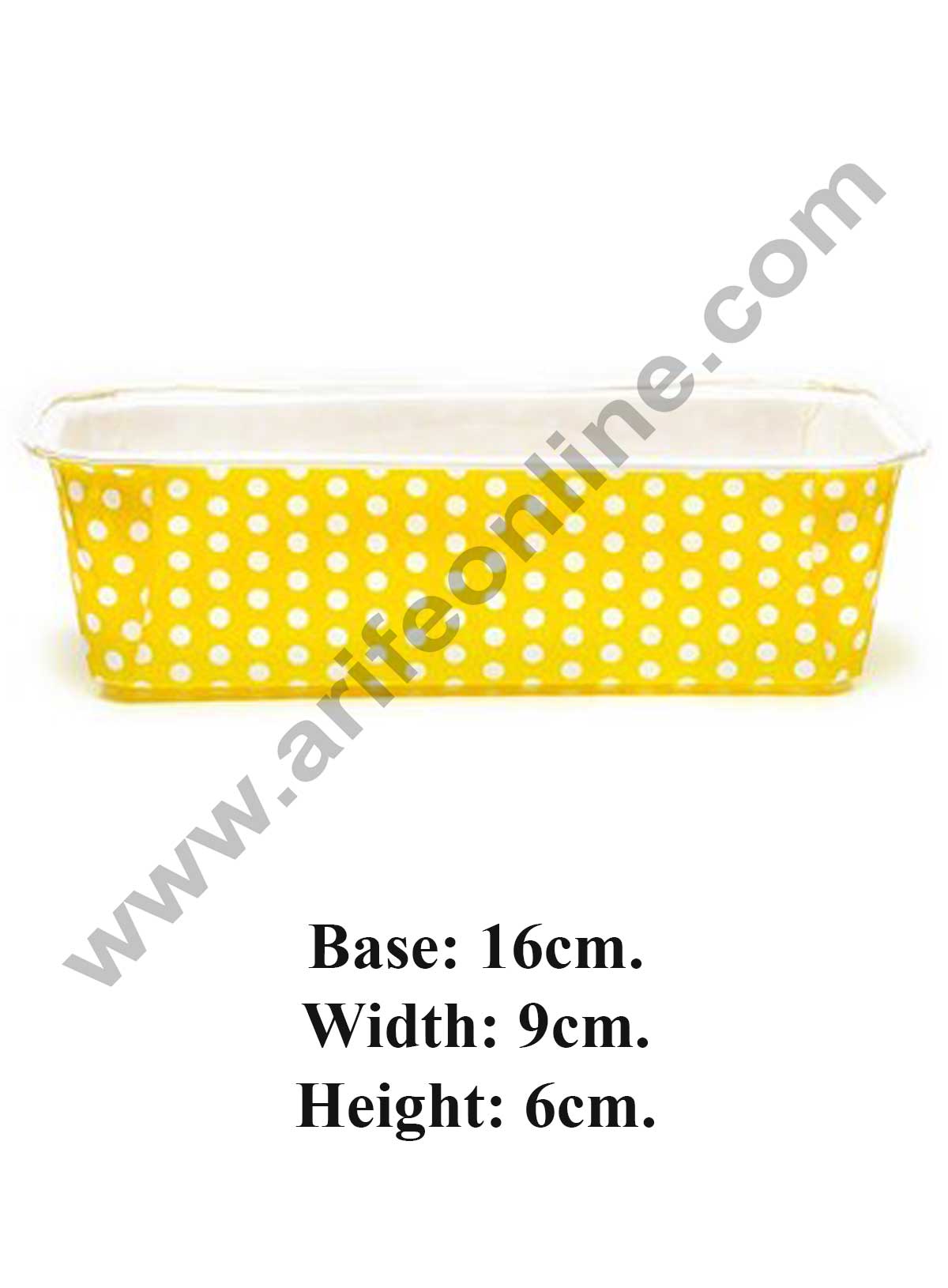 Novacart Polka Dot Plum Cake Mould Yellow 08917