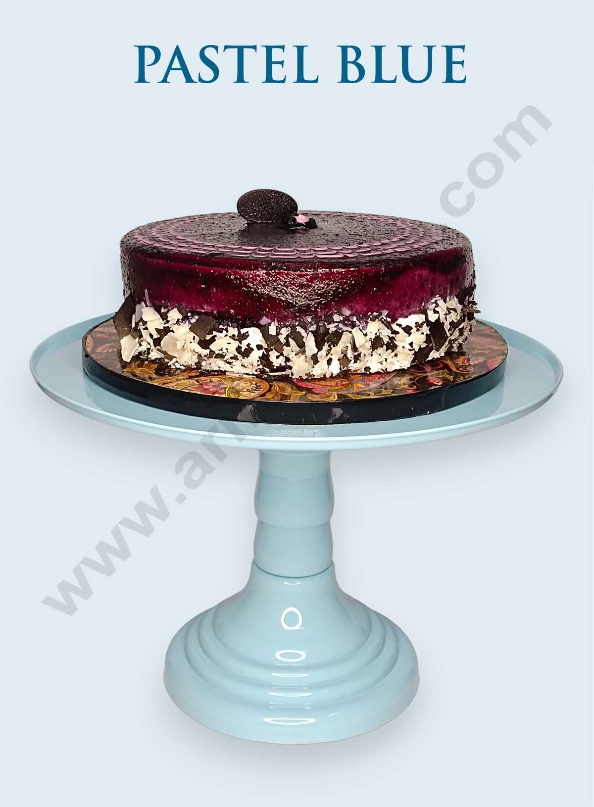 Adjustable Plastic Cake Stand | Cupcake Stand | Display Stand - Pastel Blue (MOQ 12 PCS)
