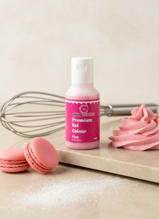7C Edible Premium Gel Color Food Colouring for Icing, Cakes Decor, Baking, Fondant Colours - Pink  (MOQ 12 PCS)   (RA.24)