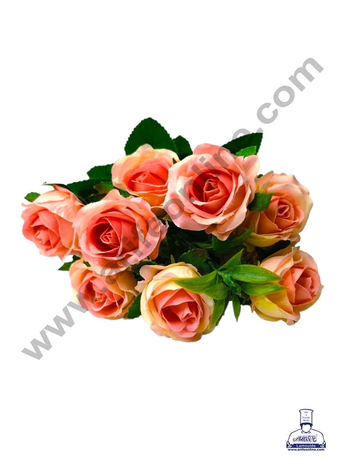 Rose Artificial Flower For Cake Decoration – (1 Bunch) (MOQ 12 BUNCH)