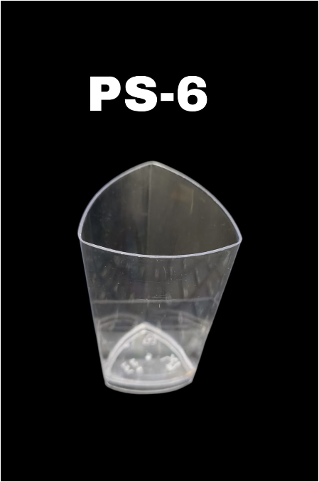 Mini Transparent Acrylic Mousse Cup Without Lid | Pudding Cup | Parfait Cup 70ML (PS-6)  (MOQ 500 PCS) (E)