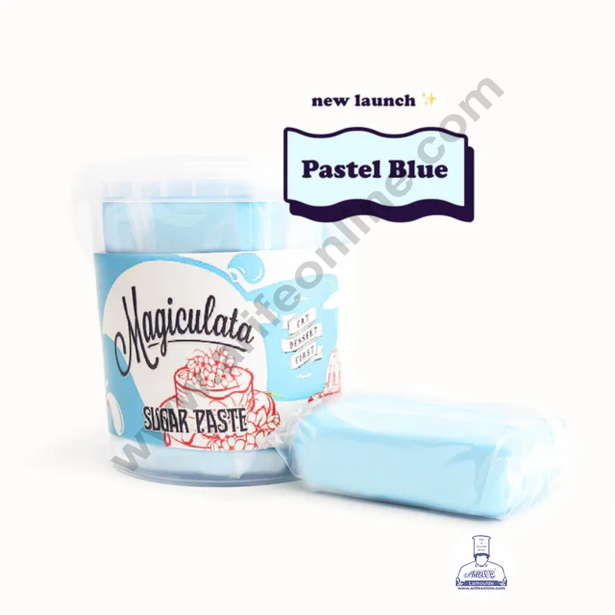 Magiculata Sugar Paste 1 Kg - Pastel Blue (MOQ 6 KG ) (RLF)